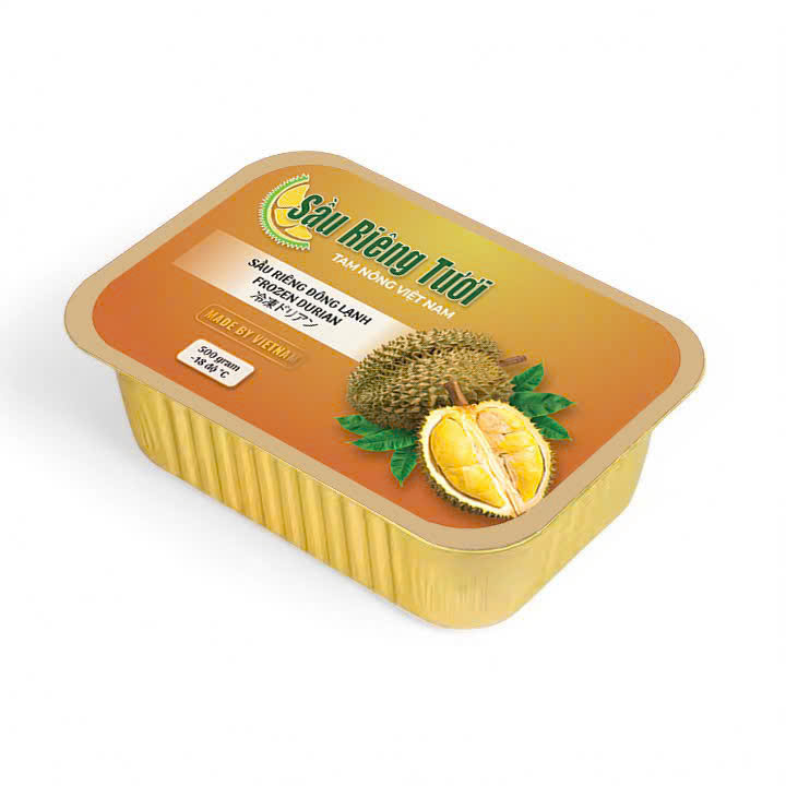 Sầu riêng đông lạnh (Frozen Durian) Hộp nhôm Aluminium